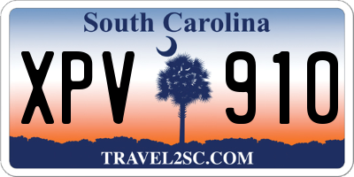 SC license plate XPV910