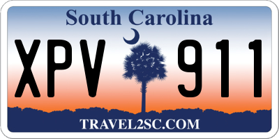 SC license plate XPV911