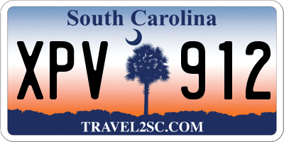 SC license plate XPV912