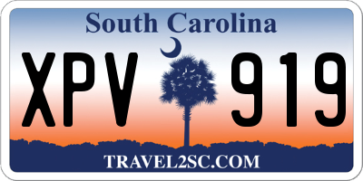 SC license plate XPV919