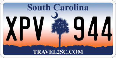 SC license plate XPV944