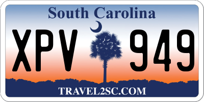 SC license plate XPV949