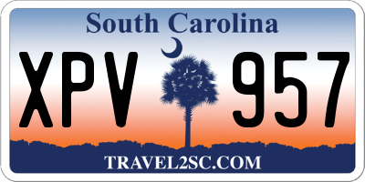 SC license plate XPV957