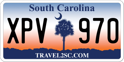SC license plate XPV970