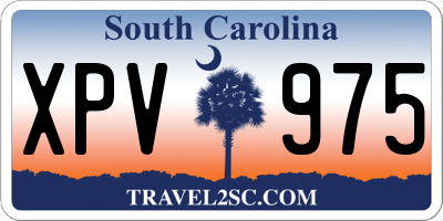 SC license plate XPV975