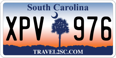 SC license plate XPV976
