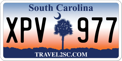 SC license plate XPV977