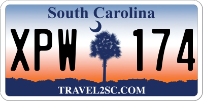 SC license plate XPW174