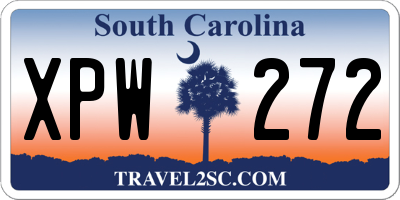 SC license plate XPW272