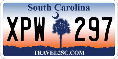 SC license plate XPW297