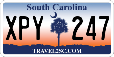 SC license plate XPY247