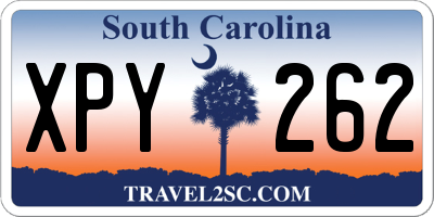 SC license plate XPY262