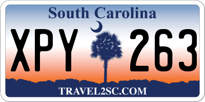 SC license plate XPY263