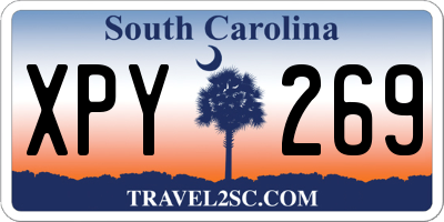 SC license plate XPY269