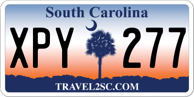 SC license plate XPY277