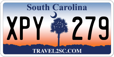 SC license plate XPY279