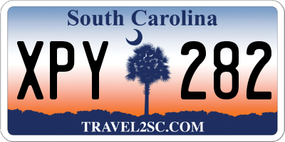 SC license plate XPY282