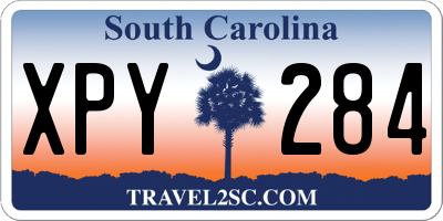 SC license plate XPY284