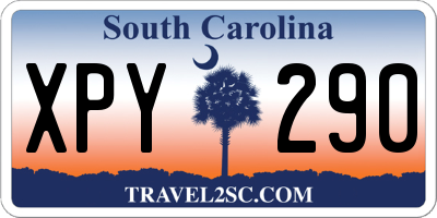 SC license plate XPY290