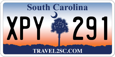 SC license plate XPY291
