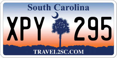 SC license plate XPY295