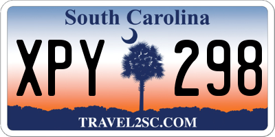 SC license plate XPY298