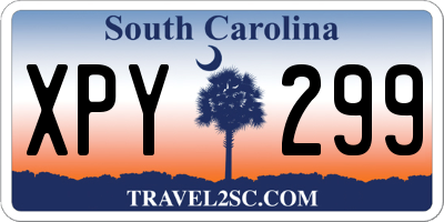 SC license plate XPY299