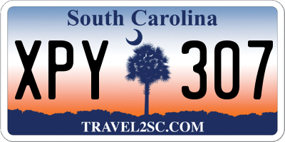 SC license plate XPY307