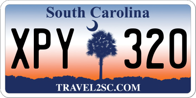SC license plate XPY320