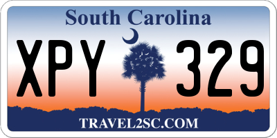 SC license plate XPY329