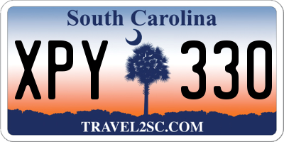 SC license plate XPY330