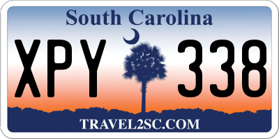 SC license plate XPY338
