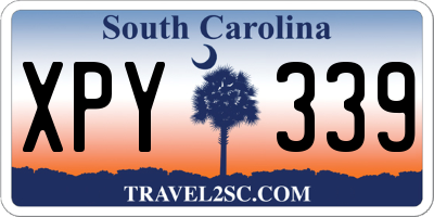 SC license plate XPY339