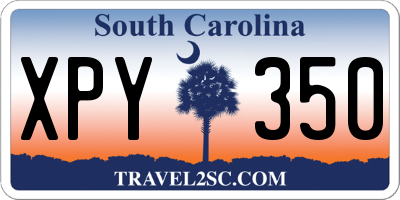 SC license plate XPY350