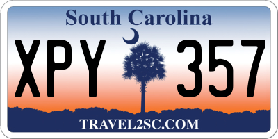 SC license plate XPY357