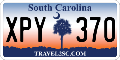 SC license plate XPY370