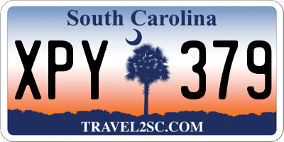 SC license plate XPY379