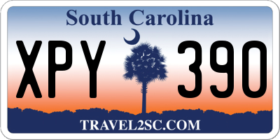 SC license plate XPY390