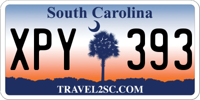 SC license plate XPY393