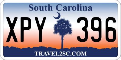 SC license plate XPY396