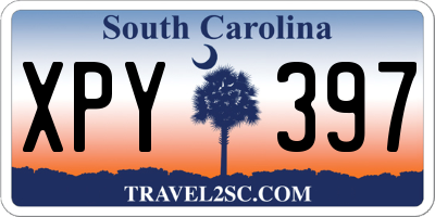 SC license plate XPY397