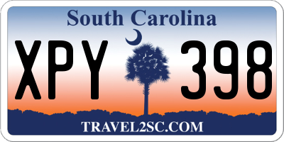 SC license plate XPY398