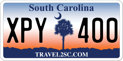 SC license plate XPY400