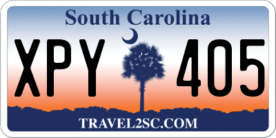SC license plate XPY405
