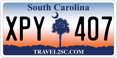 SC license plate XPY407