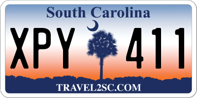 SC license plate XPY411