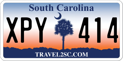 SC license plate XPY414