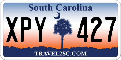 SC license plate XPY427