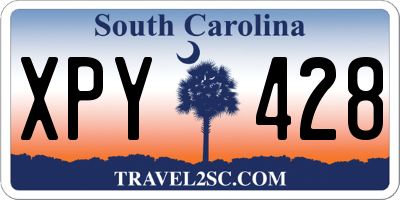 SC license plate XPY428