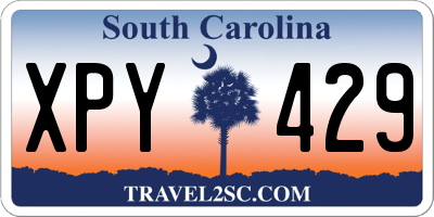 SC license plate XPY429